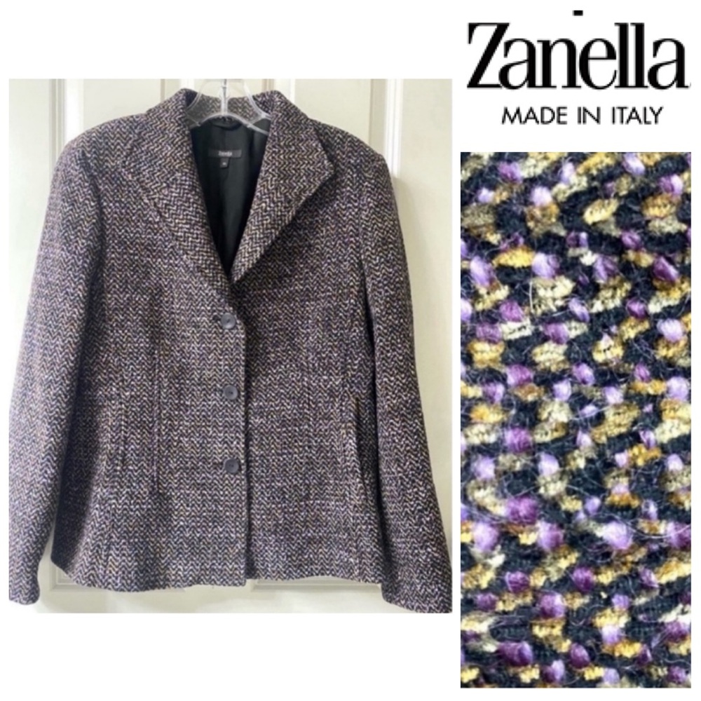 Zanella Wool Chenille Blazer